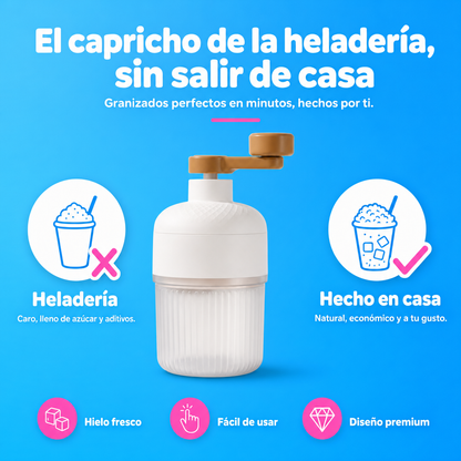 Máquina trituradora de hielo portátil