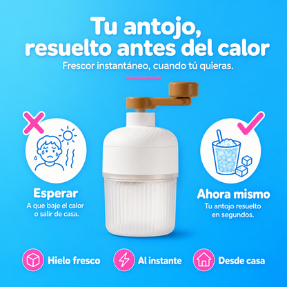 Máquina trituradora de hielo portátil